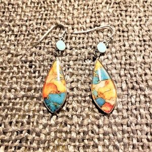 Turquoise Fashion Silver Earrings